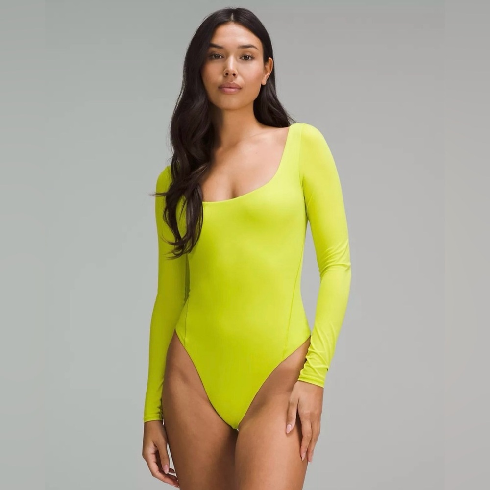 Lululemon Wundermost Square Neck Bodysuit